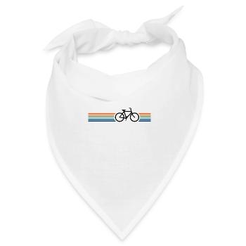 Retro-Vintage-Fahrrad - Bandana - Weiß - Vorne