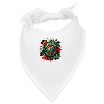 Schönes mathematisches Architektonisches Konstrukt - Bandana - Weiß - Vorne