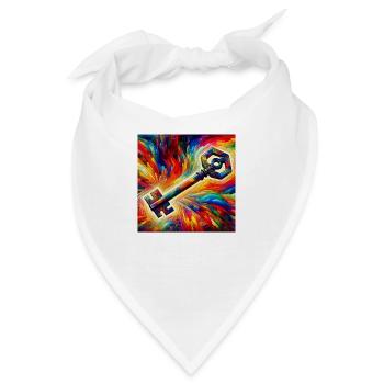 Schlüssel - Bandana - Weiß - Vorne