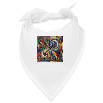 Schlüssel - Bandana - Weiß - Vorne