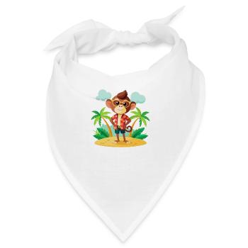 Jungle Junior: Verspieltes Affenabenteuer - Bandana - Weiß - Vorne