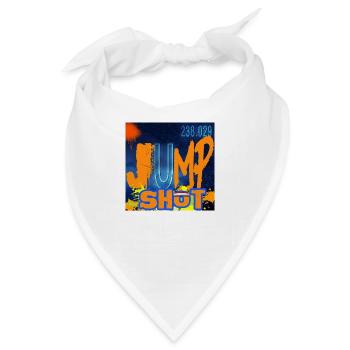 "JUMPSHOT"-Chemie-Design - Bandana - Weiß - Vorne