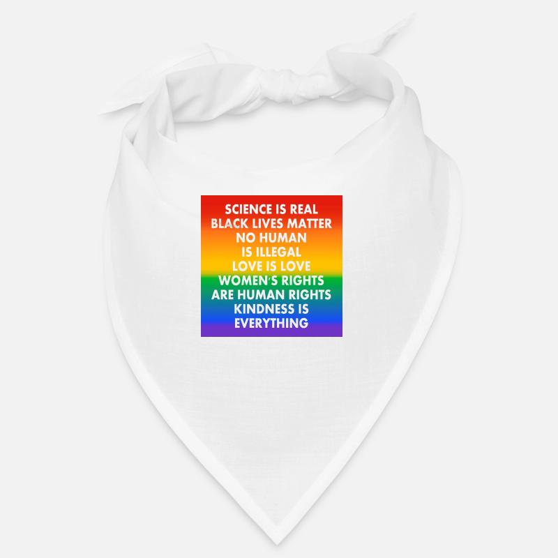 Couleurs du drapeau de la fierté - slogans progressistes Bandana