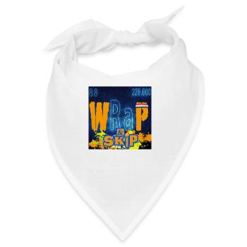 "WRAP & SKIP" Design von ALLEYHOP - Bandana - Weiß - Vorne