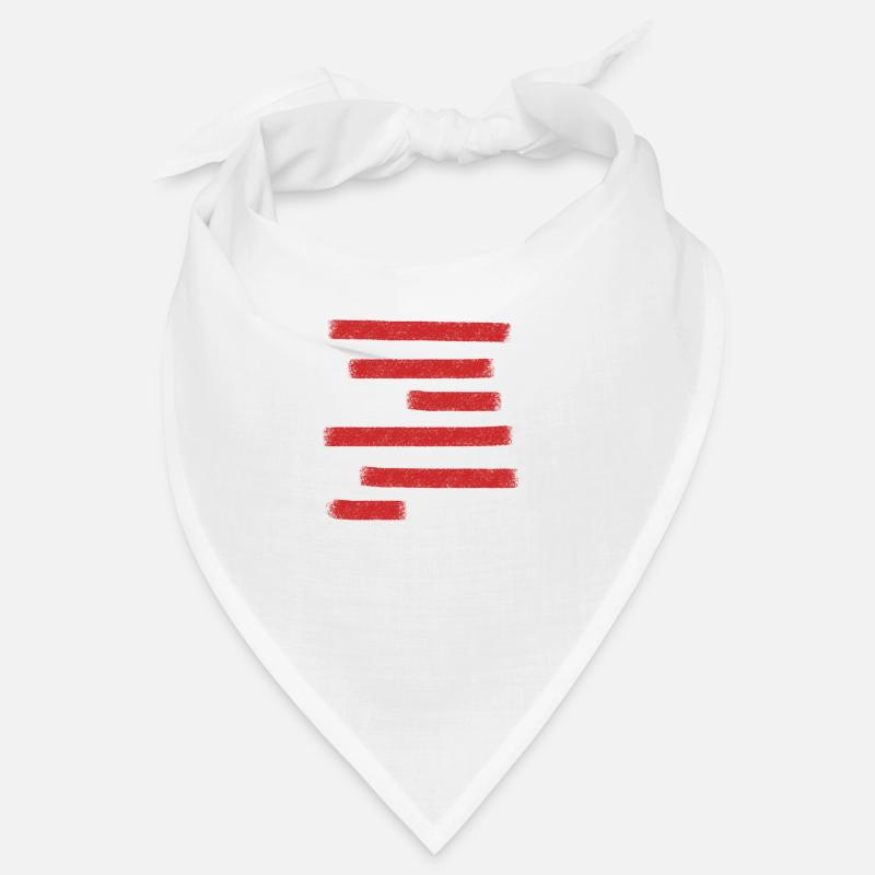 Red Paint Bars Bandana