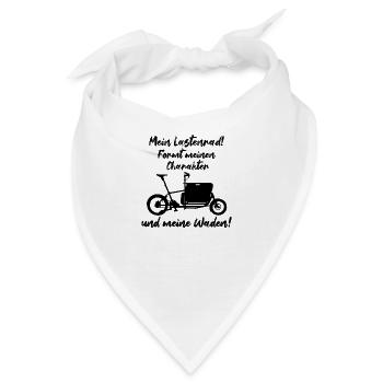 Lastenrad formt meinen Charakter und Waden, Bike - Bandana - Weiß - Vorne