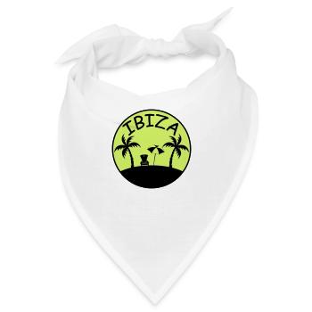 insel palmen ibiza - Bandana - Weiß - Vorne