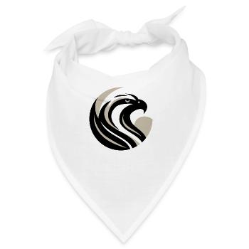 Stilisierter Adlerkopf - Bandana - Weiß - Vorne