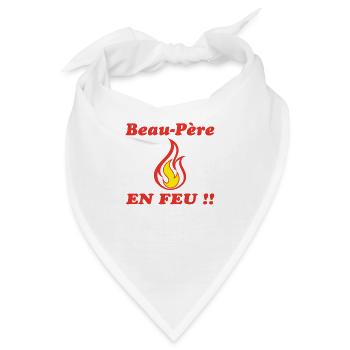 Stiefvater IN FLAMMEN - Bandana - Weiß - Vorne