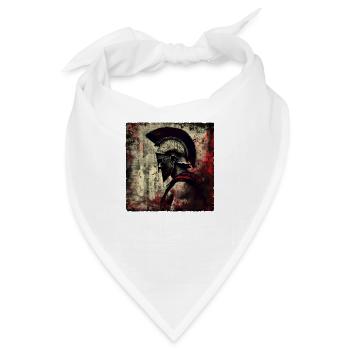 Sparta Kämpfer Leonidas 300 Spartaner Krieger - Bandana - Weiß - Vorne