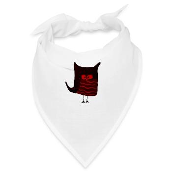 Eulalia Schwarz Rot - Bandana - Weiß - Vorne