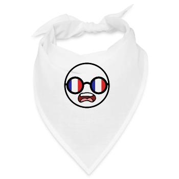 Schockierter Franzose - Bandana - Weiß - Vorne