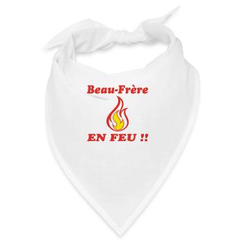 Schwager ON FIRE - Bandana - Weiß - Vorne