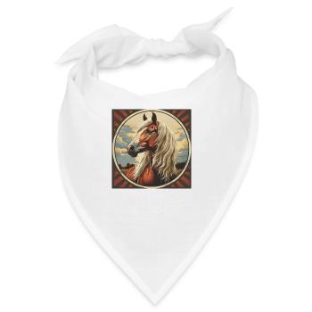 Haflinger Pferd - Bandana - Weiß - Vorne