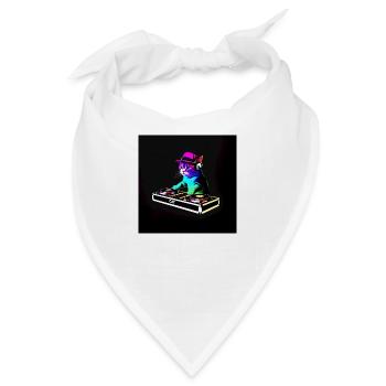 DJ Chat Scratch - Bandana - Weiß - Vorne