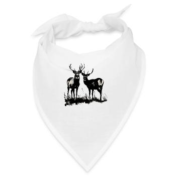 Rotwild: Könige der Wälder - Bandana - Weiß - Vorne