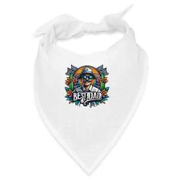 Bester Papa - Bandana - Weiß - Vorne