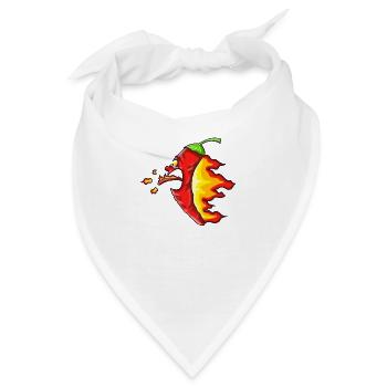 Scharfe Chili - Bandana - Weiß - Vorne
