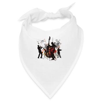 Der Kontrabass ist ein faszinierendes Instrument - Bandana - Weiß - Vorne