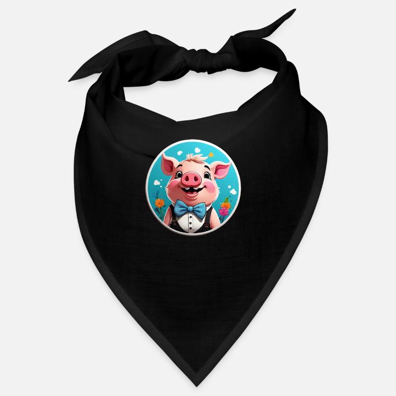 Bande dessinée cochon drôle Bandana