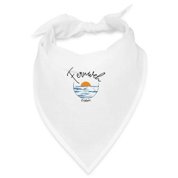 Fernweh erLEBEN - Flugzeug - Reise - Strand - Bandana - Weiß - Vorne
