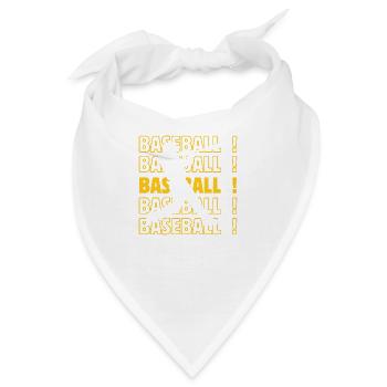 Baseball Baseball Baseball - Bandana - Weiß - Vorne