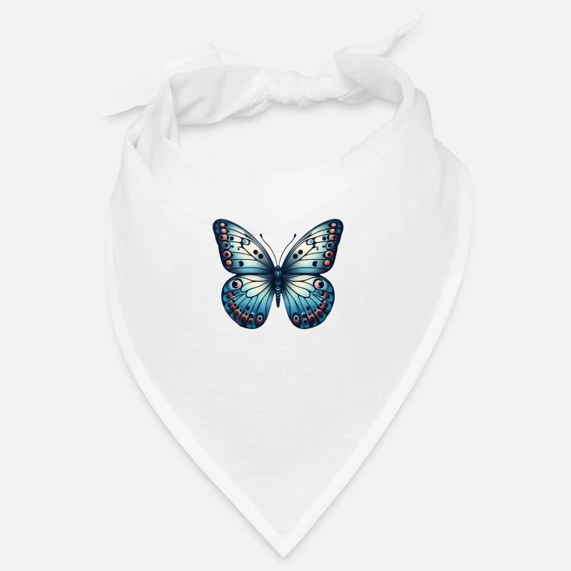 Papillon bleu - papillon Bandana