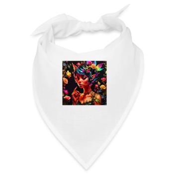 Elfe, Prinzessin, Fantasie, Geschenk, - Bandana - Weiß - Vorne