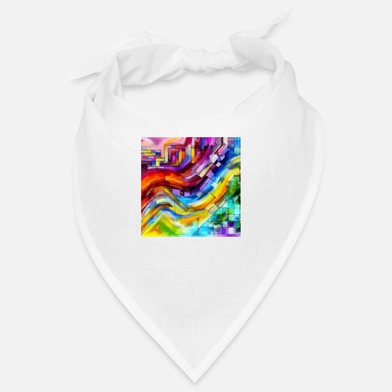 Moderne Strahlkraft - Abstraktes Gemälde Bandana
