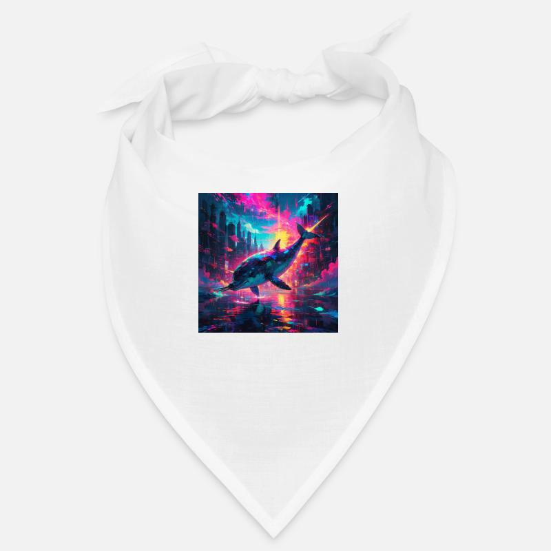 Neon Narwhal Bandana