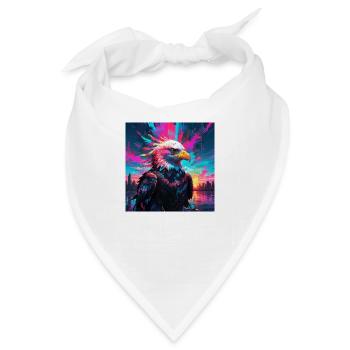Neon Adler - Bandana - Weiß - Vorne