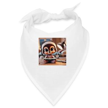 Schlafen mit deinem Kuscheltier - Bandana - Weiß - Vorne