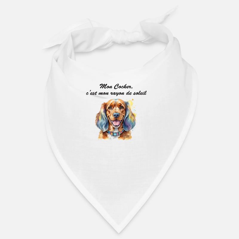 Cocker rayon de soleil Bandana