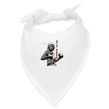 HIT HARD Boxing Woman - Bandana - Weiß - Vorne