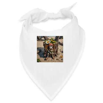 Fantasy Gnom - Bandana - Weiß - Vorne