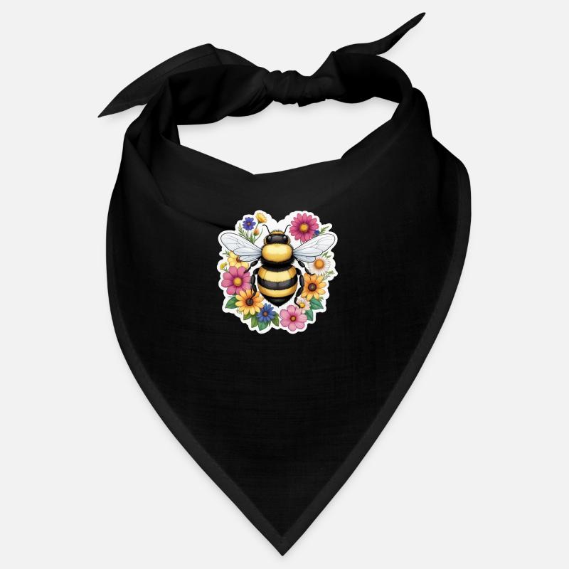 Biene mit Blümchen Bandana