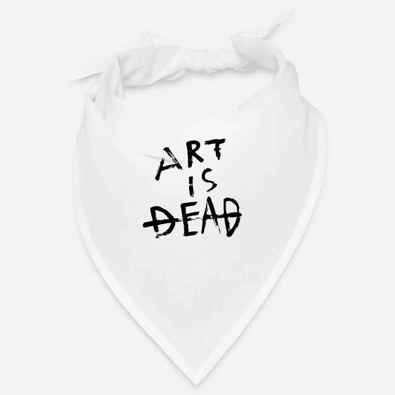 Art is dead - Schwarz Bandana