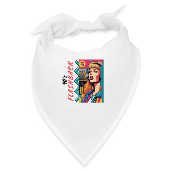 90 s Flashback - Bandana - Weiß - Vorne