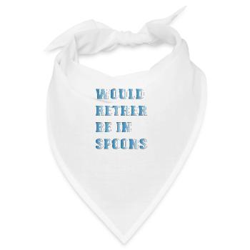 Wetherspoons Design: Wäre lieber in Spoons - Bandana - Weiß - Vorne