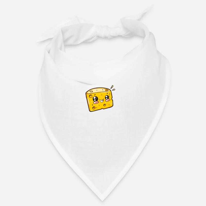 Fromage mignon avec un visage heureux Bandana