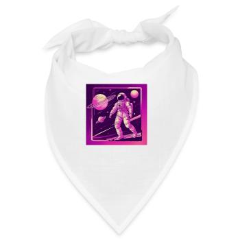 Dancing in Space - Bandana - Weiß - Vorne