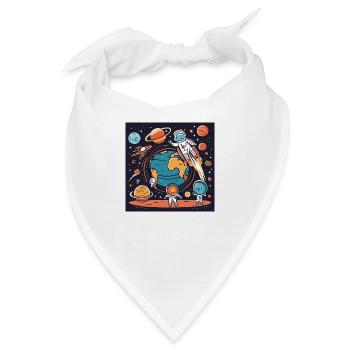 Wir sind die Erde - Bandana - Weiß - Vorne
