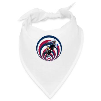 BMX Rennen - Bandana - Weiß - Vorne