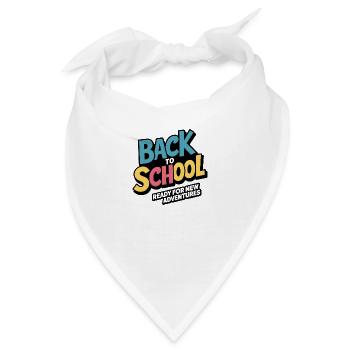 zurück in die Schule - Bandana - Weiß - Vorne