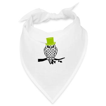 owl sir - Bandana - Weiß - Vorne
