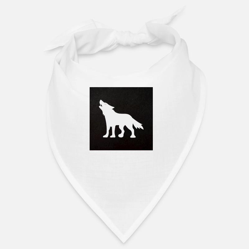 Wolf - Bandana - Weiß