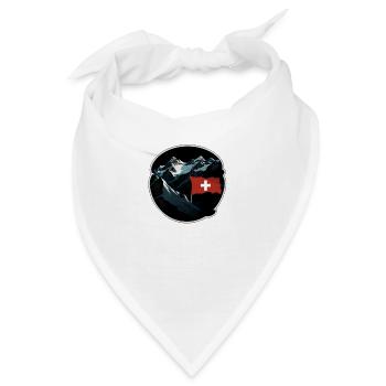 Schweizer Flagge - Bandana - Weiß - Vorne