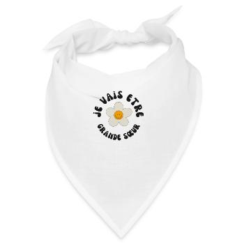 Ich werde eine große Schwester sein - Bandana - Weiß - Vorne