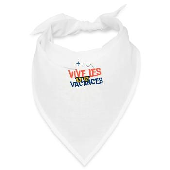 ES LEBE DER URLAUB. FEIERTAG. FROHE FEIERTAGE. - Bandana - Weiß - Vorne