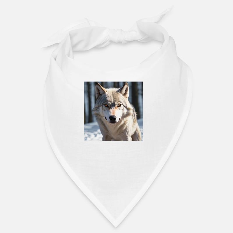 Wolf - Bandana - Weiß